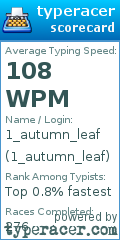 Scorecard for user 1_autumn_leaf