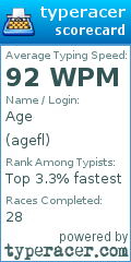Scorecard for user agefl