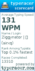 Scorecard for user airxq
