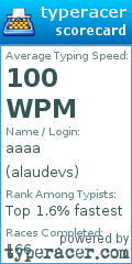 Scorecard for user alaudevs