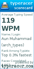 Scorecard for user arch_types