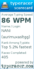 Scorecard for user aurimuxasltgg
