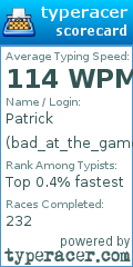 Scorecard for user bad_at_the_game