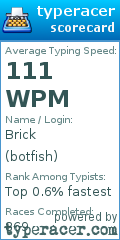 Scorecard for user botfish