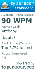 Scorecard for user bouts