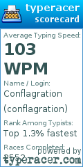 Scorecard for user conflagration