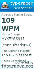 Scorecard for user conquiftador69