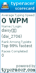 Scorecard for user dai_2706