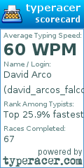 Scorecard for user david_arcos_falcon