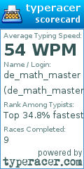 Scorecard for user de_math_master