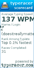 Scorecard for user doesitreallymatter