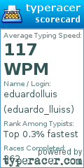 Scorecard for user eduardo_lluiss