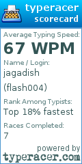 Scorecard for user flash004