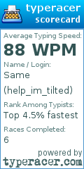 Scorecard for user help_im_tilted