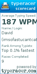 Scorecard for user imsofastucantcatchme