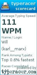 Scorecard for user karl__marx