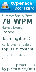 Scorecard for user learninglibero