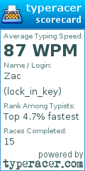 Scorecard for user lock_in_key