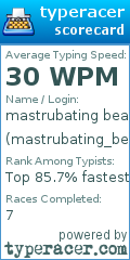 Scorecard for user mastrubating_bear