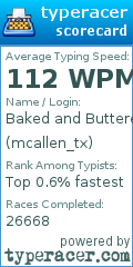 Scorecard for user mcallen_tx