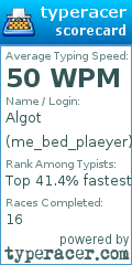 Scorecard for user me_bed_plaeyer