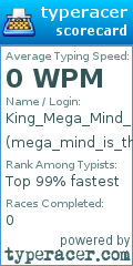Scorecard for user mega_mind_is_the_best_