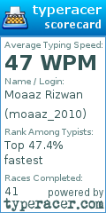 Scorecard for user moaaz_2010
