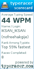 Scorecard for user nofreehakgije