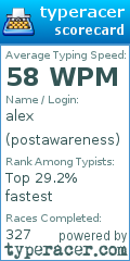 Scorecard for user postawareness