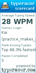Scorecard for user practice_makes_permanent
