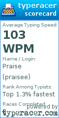 Scorecard for user praisee