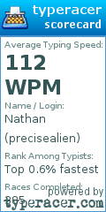 Scorecard for user precisealien