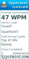 Scorecard for user quantizer