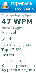 Scorecard for user quirk