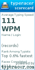 Scorecard for user records