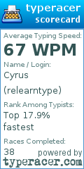 Scorecard for user relearntype