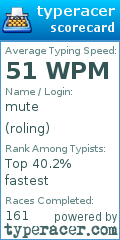 Scorecard for user roling