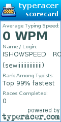 Scorecard for user sewiiiiiiiiiiiiiiii
