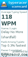 Scorecard for user shardfall