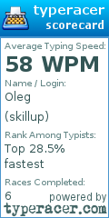 Scorecard for user skillup