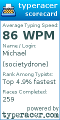 Scorecard for user societydrone