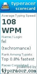 Scorecard for user techromance