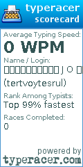 Scorecard for user tertvoytesrul