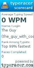 Scorecard for user the_guy_with_cool_pens