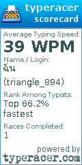 Scorecard for user triangle_894