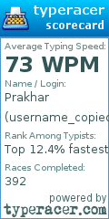 Scorecard for user username_copied