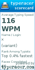 Scorecard for user variant