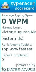 Scorecard for user victormds