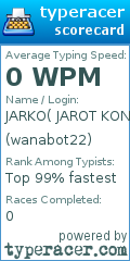 Scorecard for user wanabot22