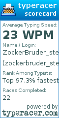 Scorecard for user zockerbruder_steb
